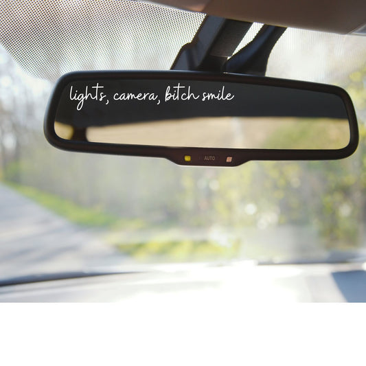 Lights, Camera, Bitch Smile | Vinyl Car Decal