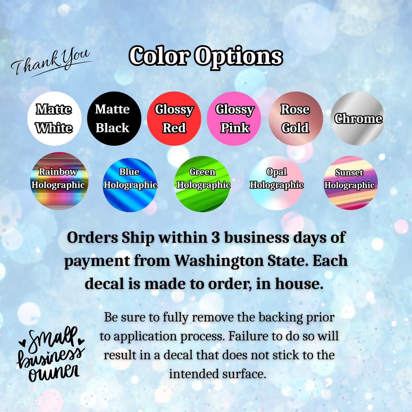 Spooky Flying Bats Holographic Vinyl Car Decal - Weatherproof