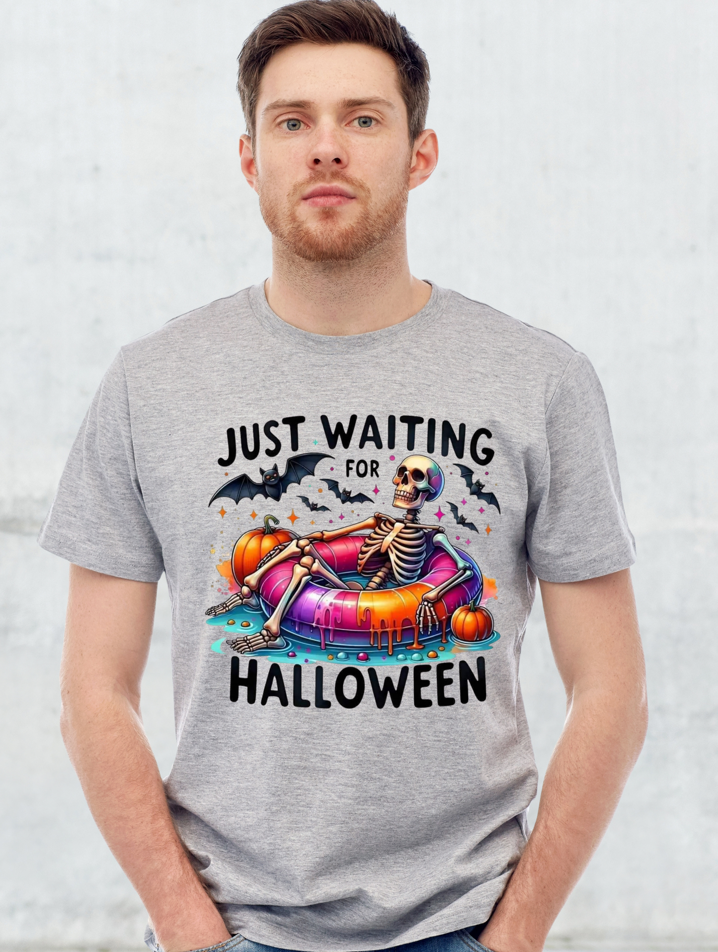 Just waiting for Halloween shirt with a Skeleton on an innertube. 