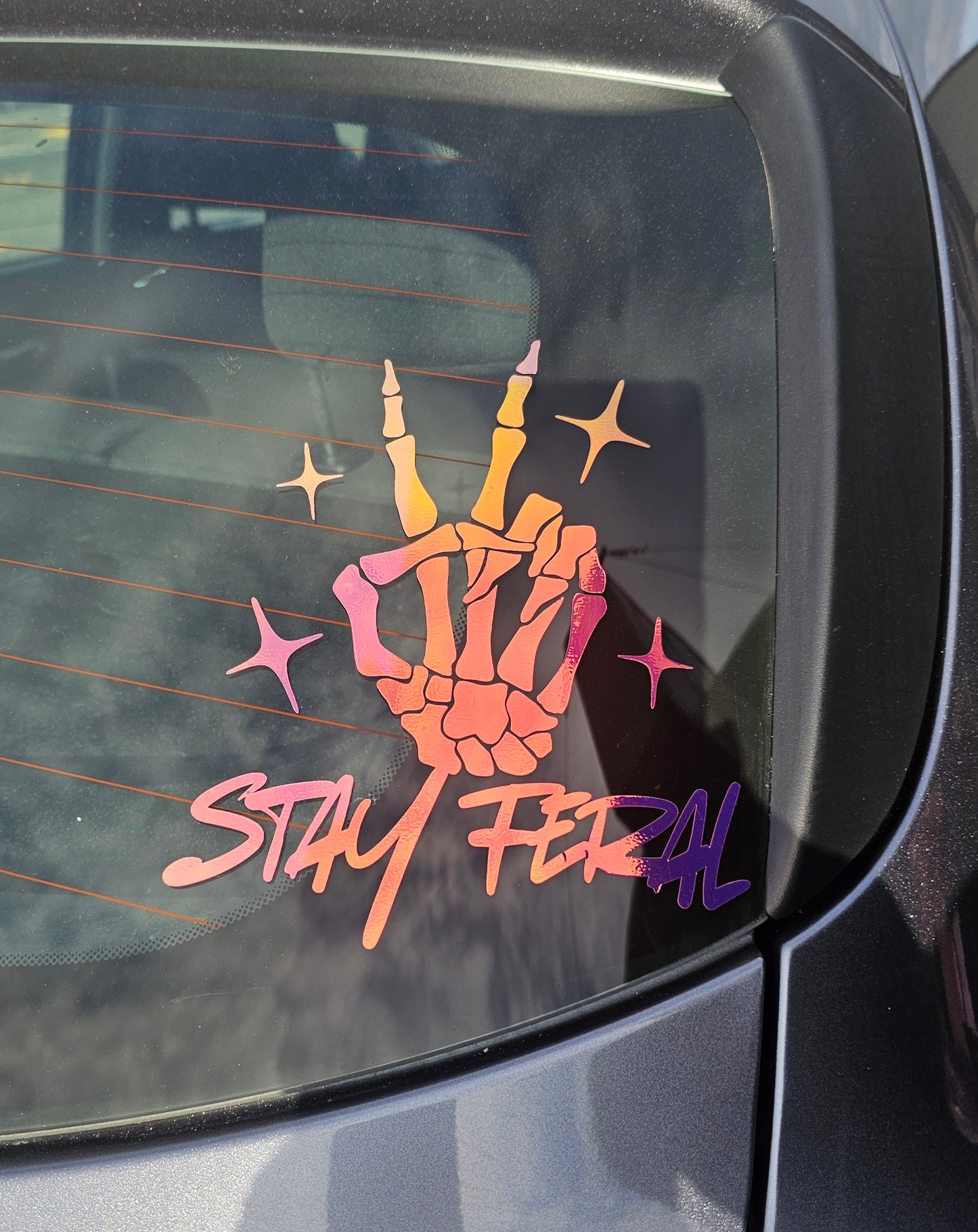 Stay Feral Car Decal